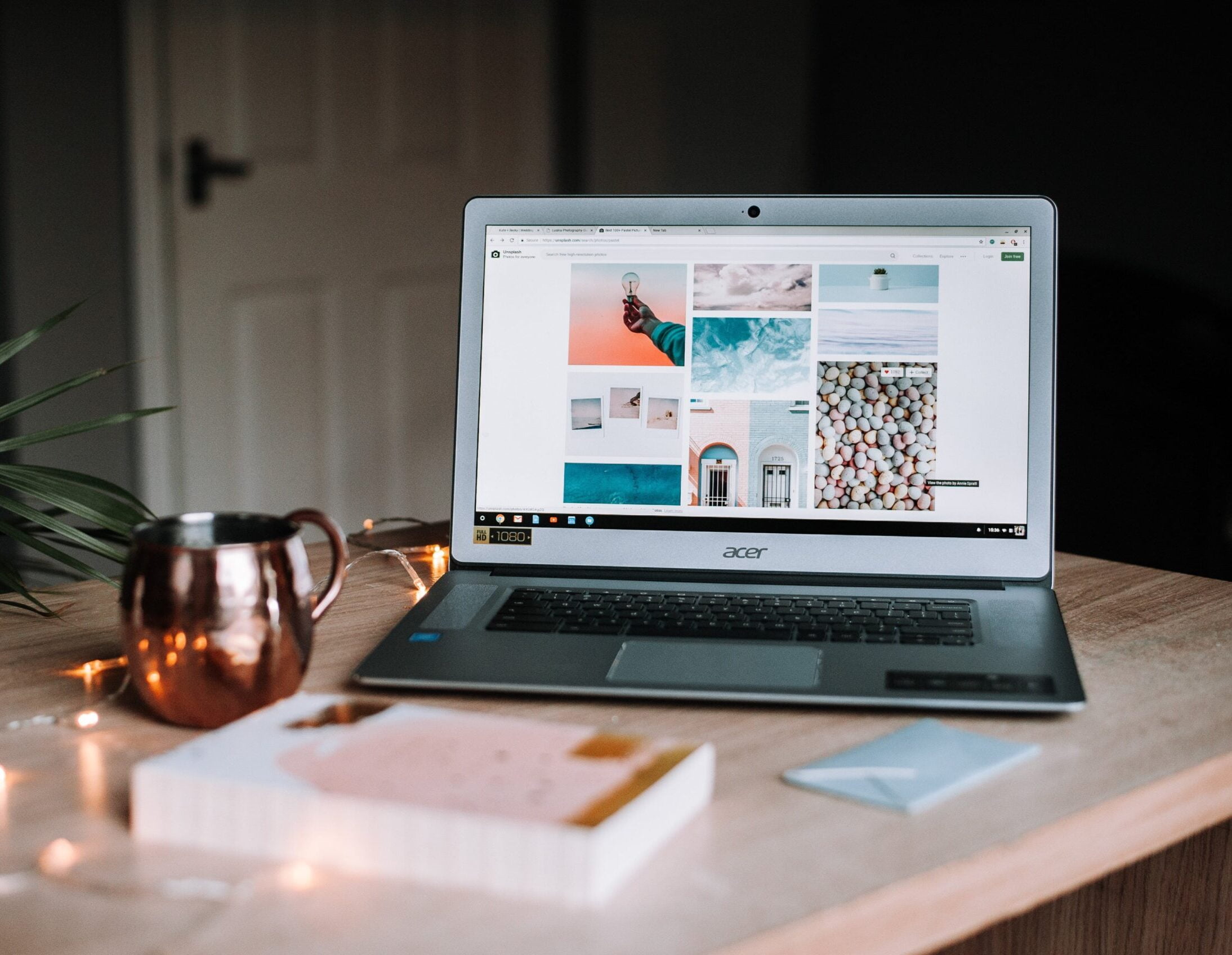 an open laptop displaying an example of good Web Design Dublin,