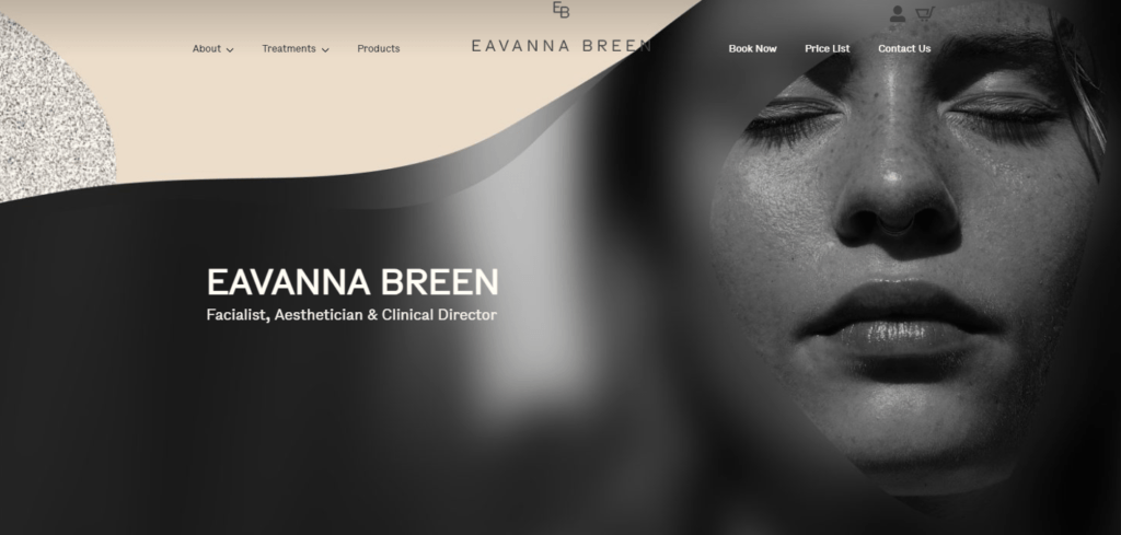 a screenshot of a website