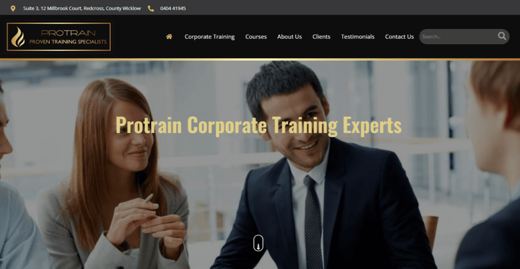 a screenshot of a website